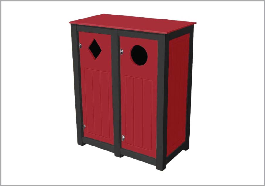 easycare brunswick 12 gallon recycling bin