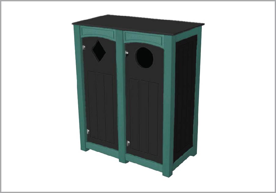 easycare brunswick 12 gallon recycling bin