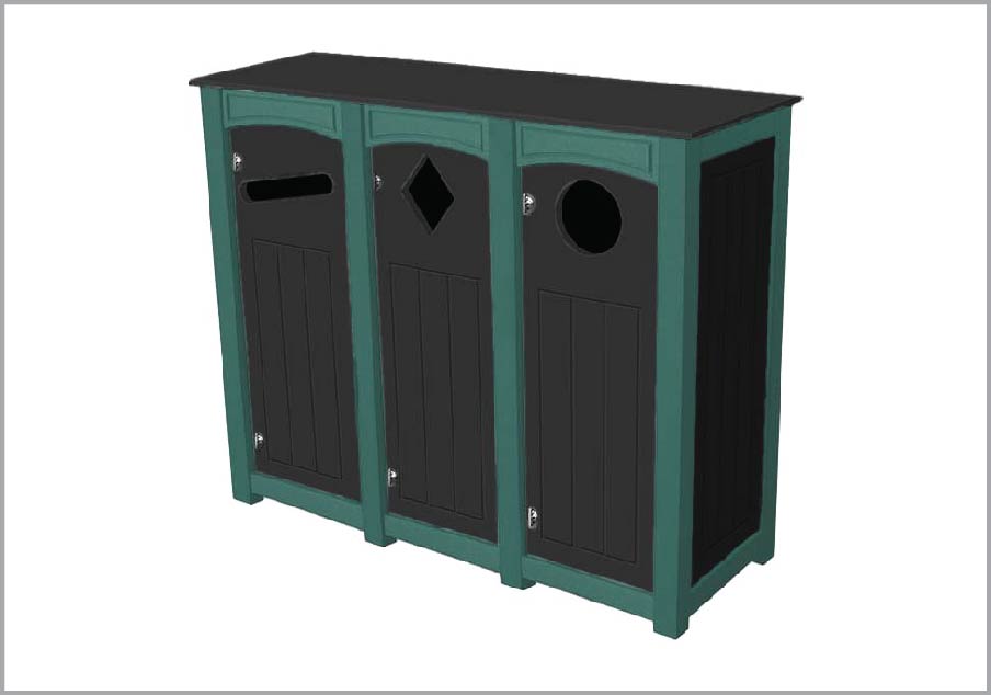 easycare brunswick 12 gallon recycling bin