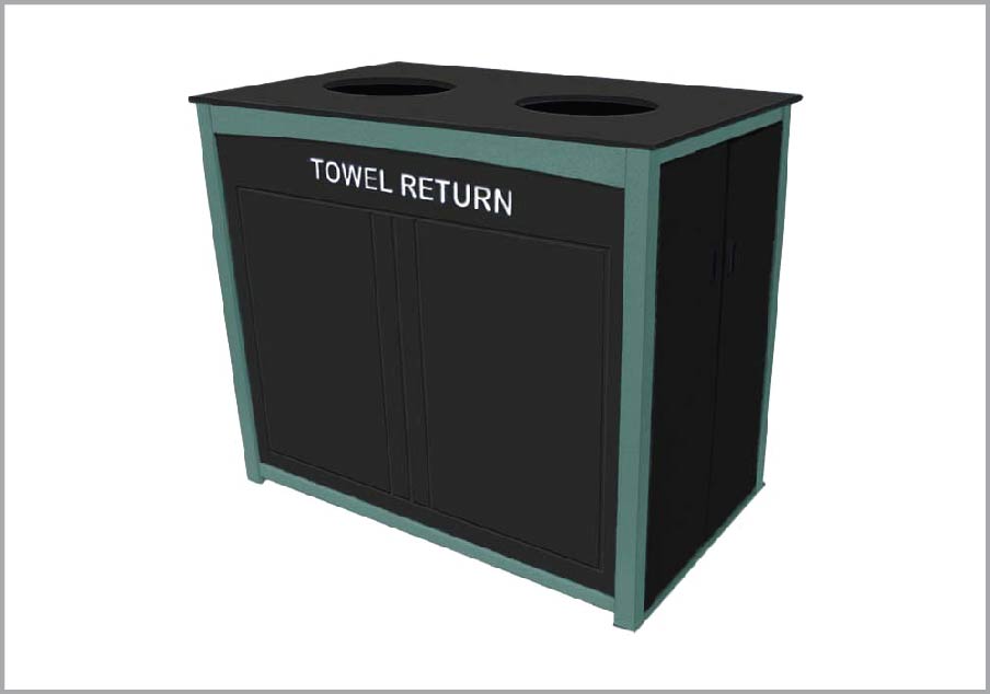 easycare emerald towel roll cart