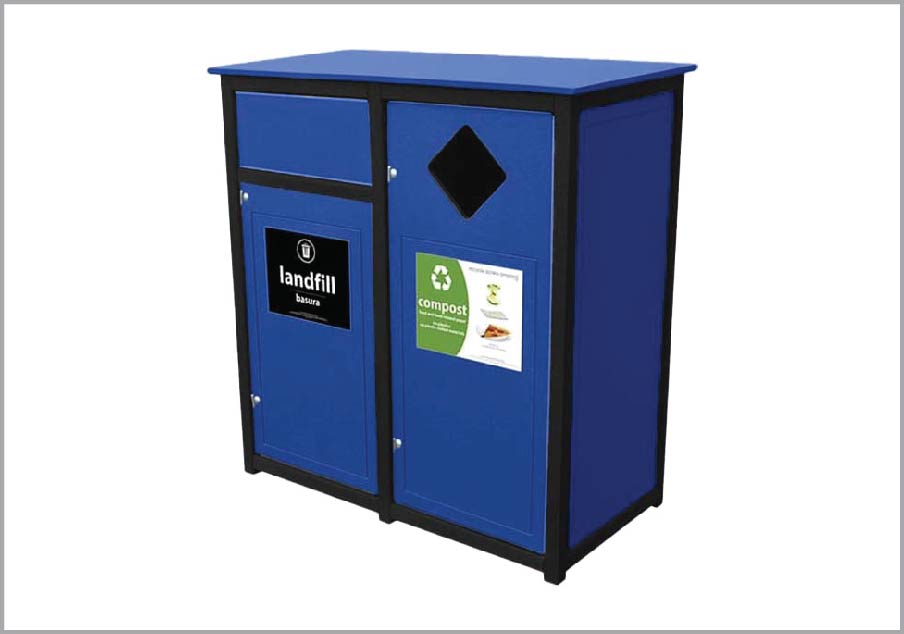 easycare spruce 26 gallon recycling bin