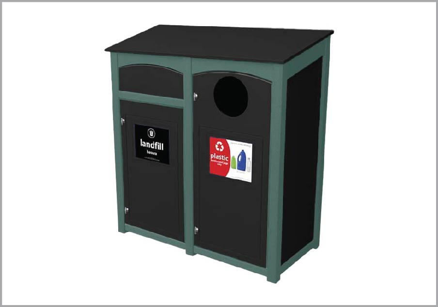easycare emerald 26 gallon recycling bin