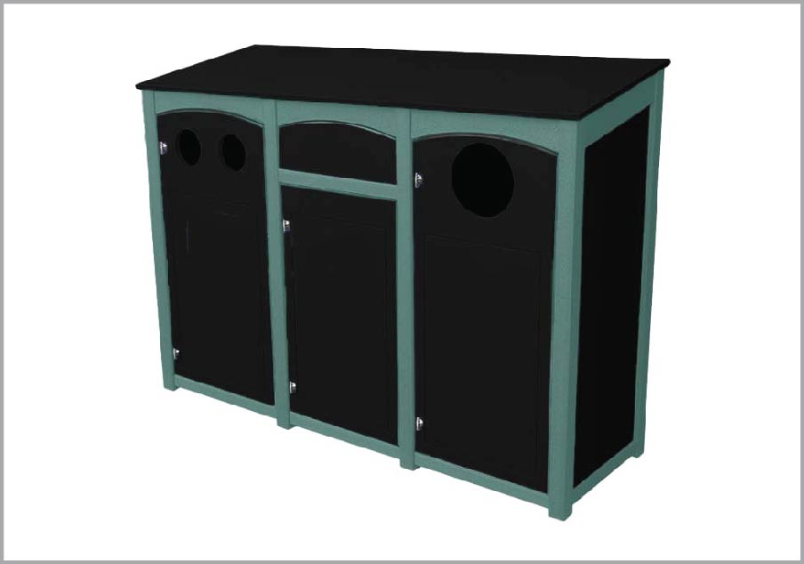 easycare emerald 26 gallon recycling bin