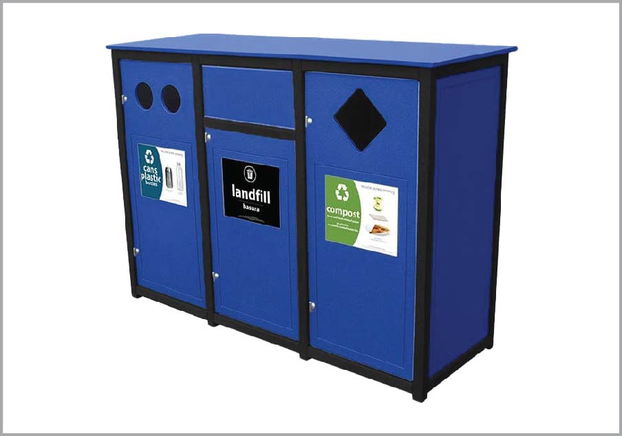 easycare spruce 26 gallon recycling bin