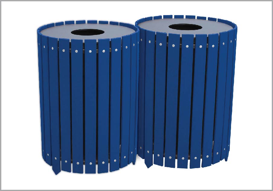 easycare 32 gallon round recycling bin