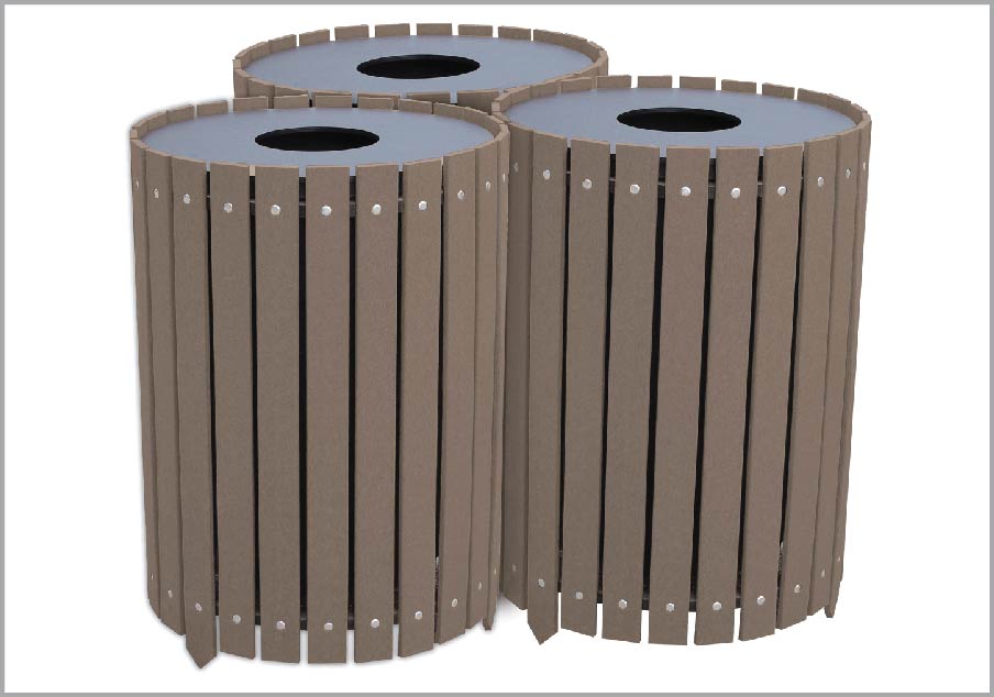 easycare 32 gallon round recycling bin