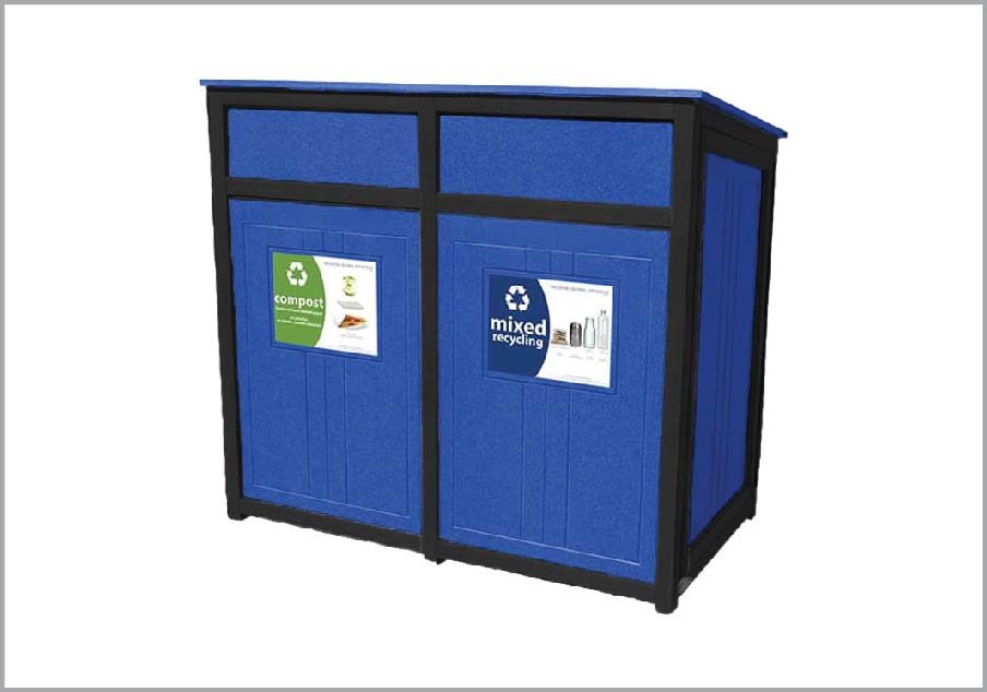easycare brunswick 32 gallon recycling bin