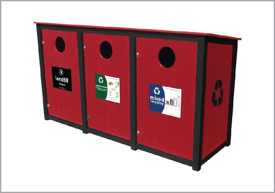 easycare brunswick 32 gallon recycling bin