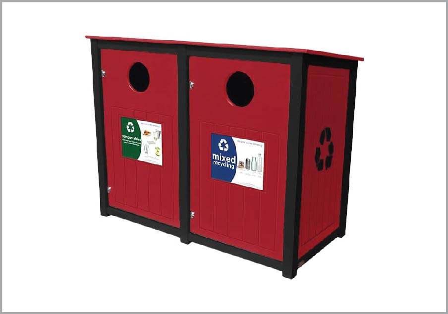 easycare brunswick 32 gallon recycling bin