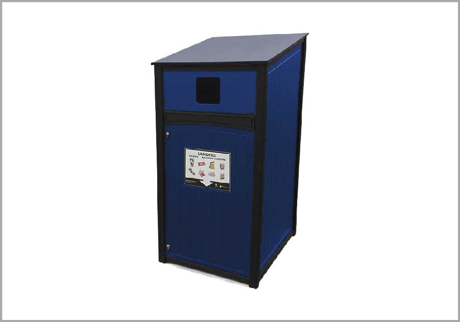 easycare 48 gallon roll cart recycling bin