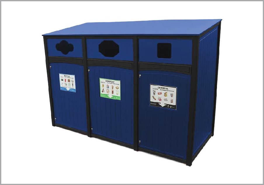 easycare 48 gallon roll cart recycling bin