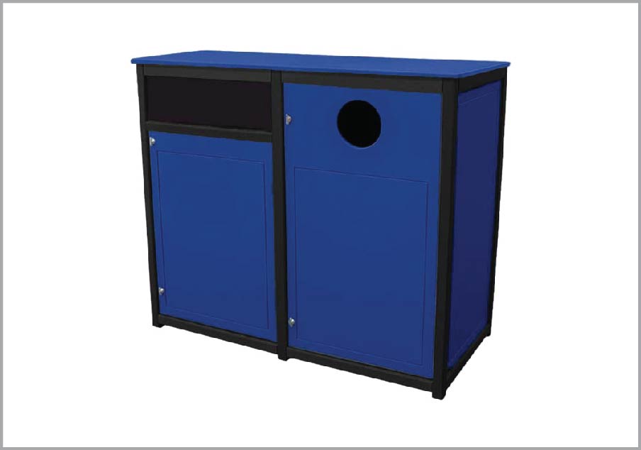 easycare spruce 55 gallon recycling bin