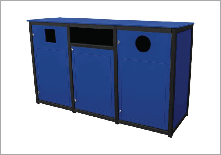 easycare spruce 55 gallon recycling bin