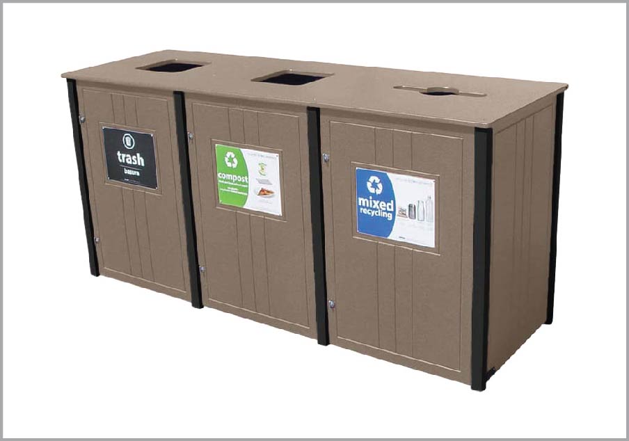 easycare brunswick 55 gallon recycling bin