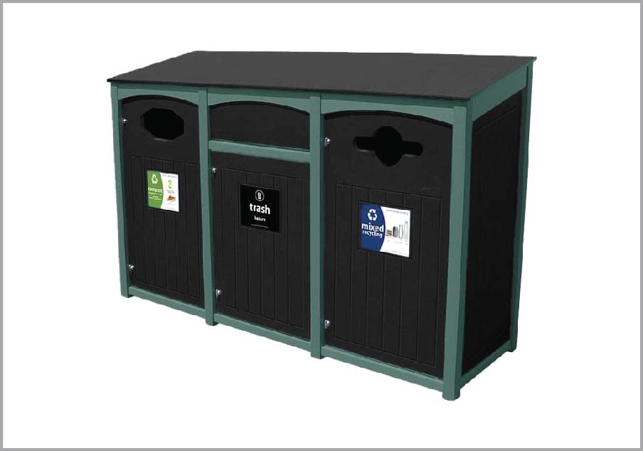 easycare emerald 55 gallon recycling bin
