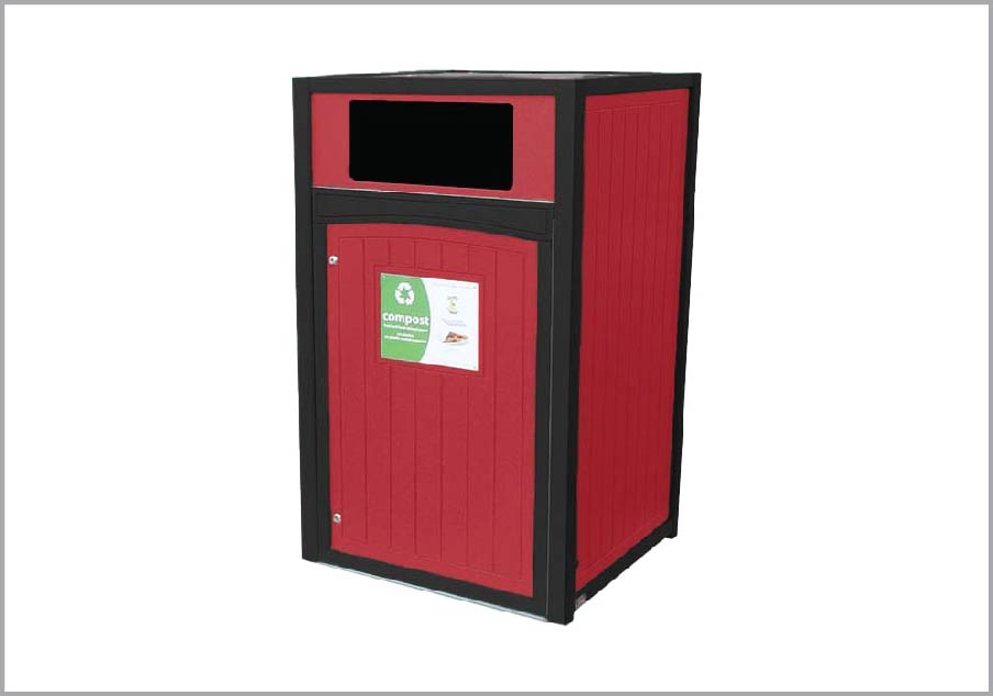 easycare 64 gallon roll cart recycling bin