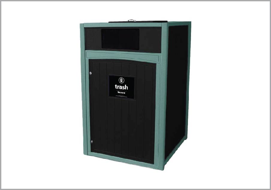 easycare 96 gallon roll cart recycling bin