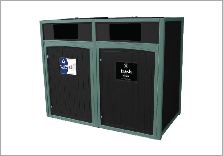 easycare 96 gallon roll cart recycling bin