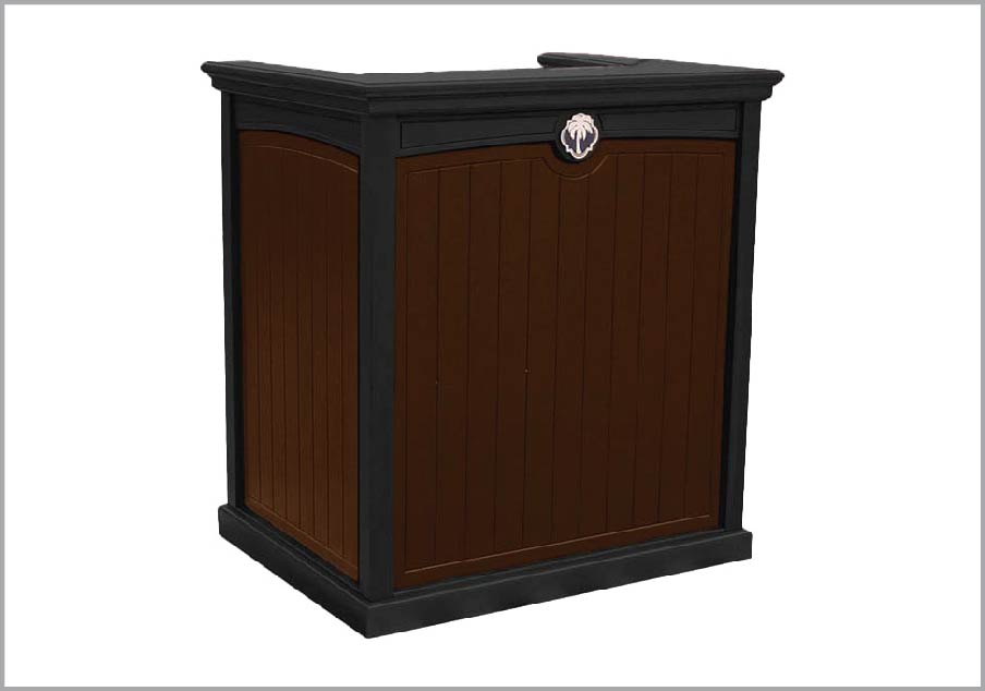easycare pedestal top hosting station podium