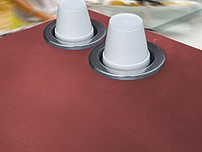 custom recycling bins roof options