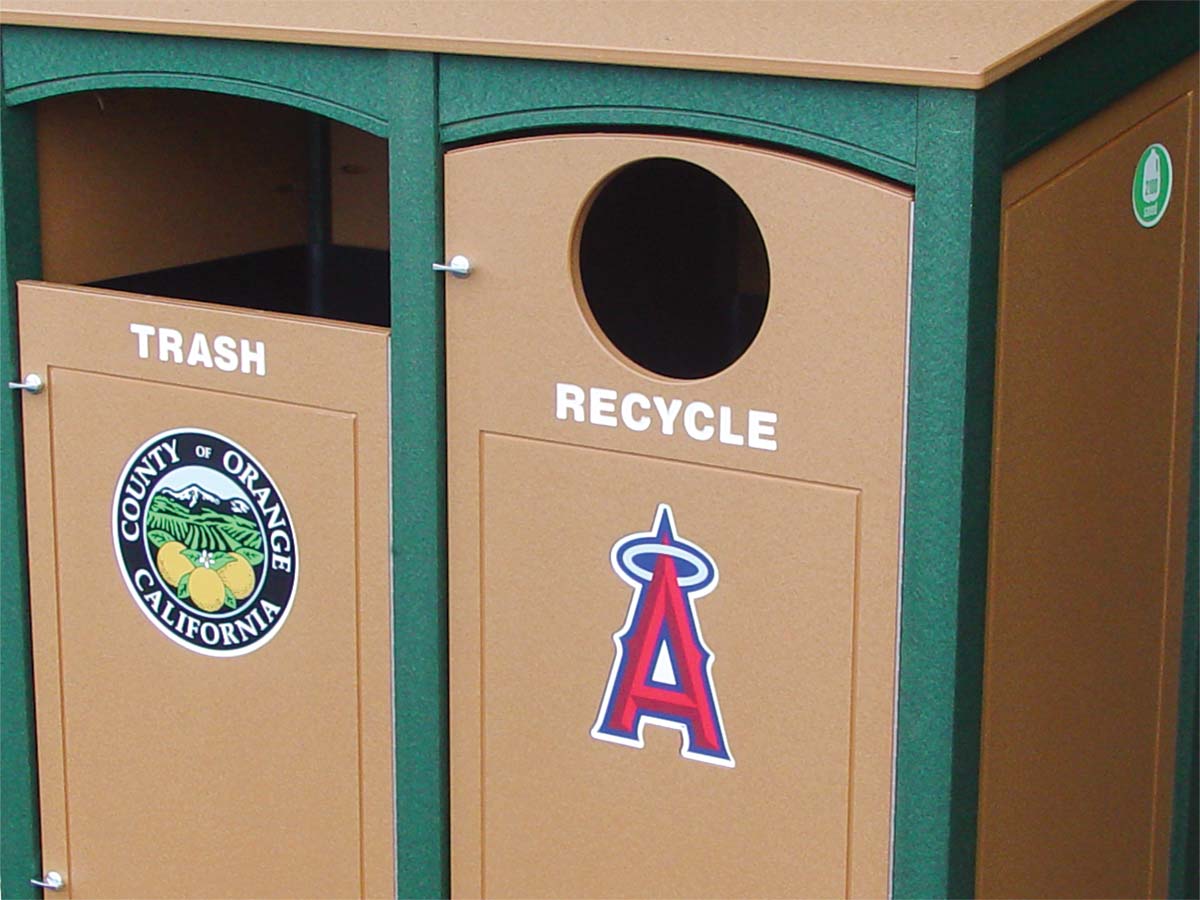 custom recycling bins load options