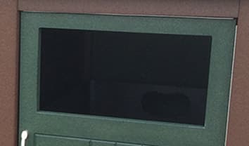 rectangle restrictive opening on custom recycling bin