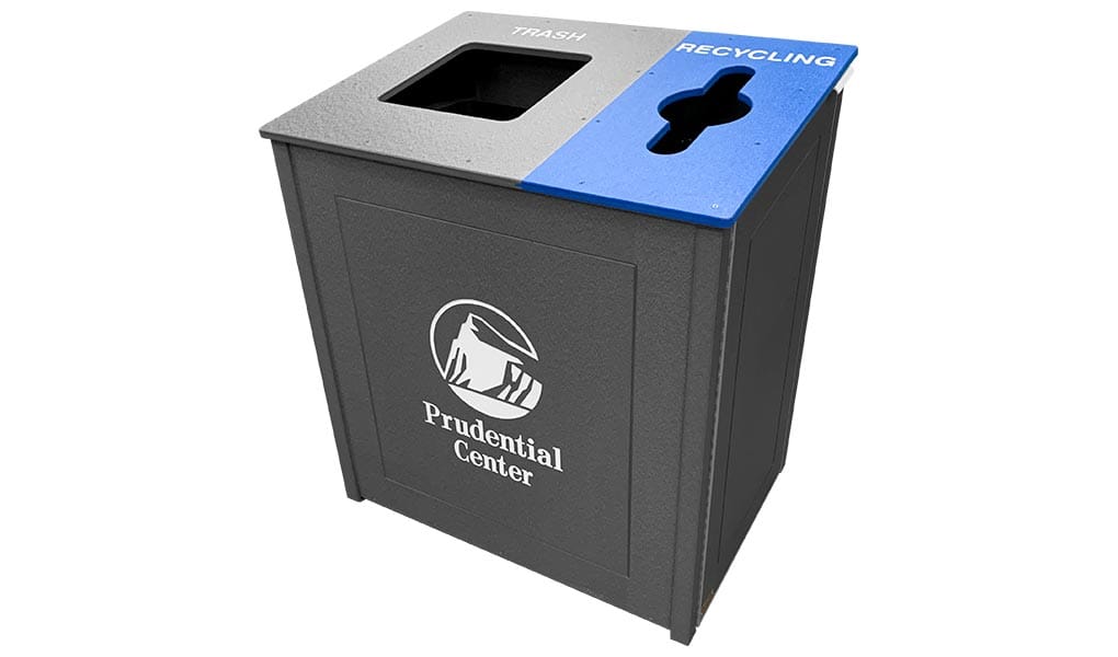custom top load recycling bins